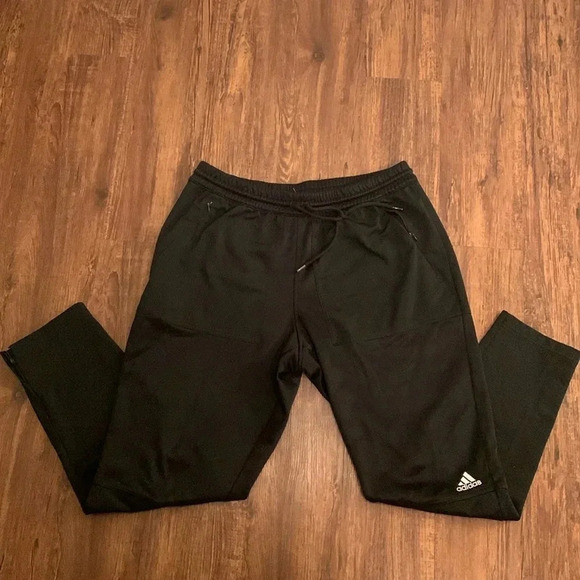 Men’s Adidas Track Joggers Pant Black Size XL - Picture 3 of 10
